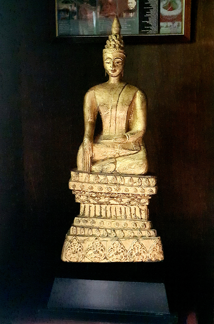 Extremely Rare 18C Reclining Laos Buddha #WR009-2
